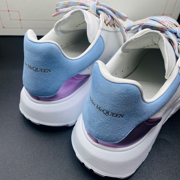 Alexander McQueen Women’s Court Leather Sneakers Size 8 NWB AUTHENTIC - Picture 4 of 12